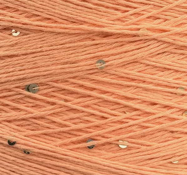 Primavera (Pailletten) 420m/100g – 100% Pima Baumwolle col. Pudriger Lachs